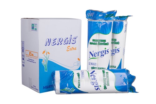 Nergis Çift Katlı Extra Muayene Masa Örtüsü
