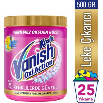 Yıkama Katkı Vanish Kosla Oxi Action Toz Leke Çıkarıcı 500 gr Renkliler İçin